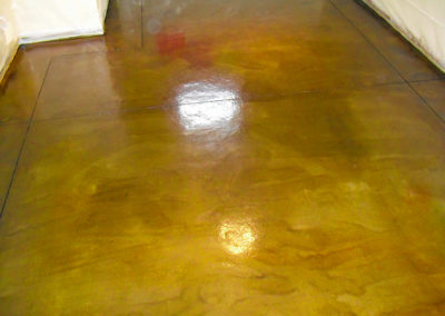 acid and acetone concrete staining
