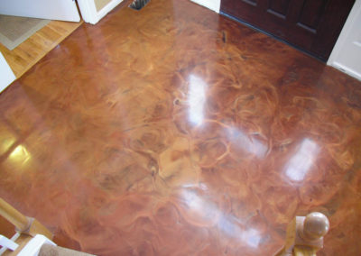 acid and acetone concrete staining