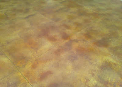 acid and acetone concrete staining
