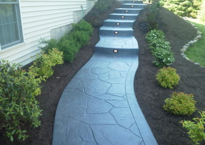 stamped concrete walkways installers