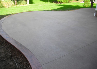 broomed concrete patios sidewalks driveways